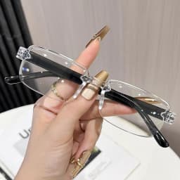 Intelligent Zoom Reading Glasses Anti Blue Light Comfortable Reading Glasses Ultra Light Frameless Glasses Frameless For Party
