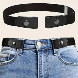 Traceless Invisible Elastic Belt Women's Belt Jeans Pants Men's Elastic Belt