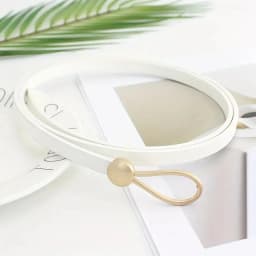 No-hole Knotted Belt Vintage PU Leather Waistband Solid Color Vintage Decorative Belts Thin Dress Girdle For Women