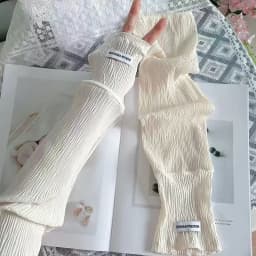 Ice silk sunscreen sleeves, solid color, simple Korean version, driving, cycling, sun shading, UV protection, summer