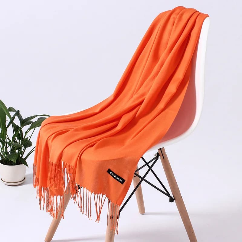 Fashion Solid Scarf Women Cashmere Soft Winter Warm Scarves Hijab Female Long Headband Shawl Wraps Bandana Foulard 2022 Echarpe
