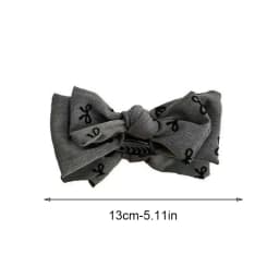1pc Retro Bow Clip Elegant High Ponytail Clip Cute Bun Hair Clip Sweet Updo Clip Headpiece