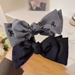 1pc Retro Bow Clip Elegant High Ponytail Clip Cute Bun Hair Clip Sweet Updo Clip Headpiece