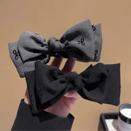 1pc Retro Bow Clip Elegant High Ponytail Clip Cute Bun Hair Clip Sweet Updo Clip Headpiece