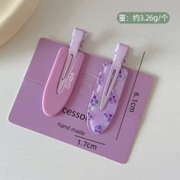 2/4pcs Candy Color Fruit Hair Bang Clip Summer Hairpin No Crease Acrylic Barrette Hair Side Clamp For Girl Hair Accessories