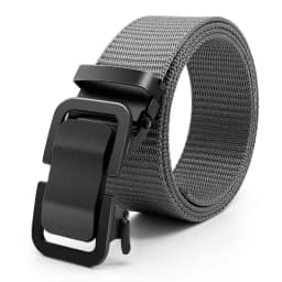 Automatic Buckle Canvas Belt - Durable Tactical Workwear for Men - Stylish Outdoor Pants Belt with Quick-Releas