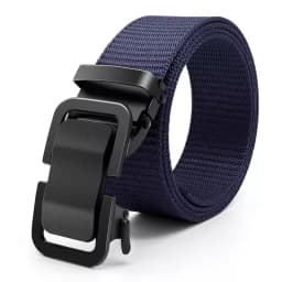 Automatic Buckle Canvas Belt - Durable Tactical Workwear for Men - Stylish Outdoor Pants Belt with Quick-Releas
