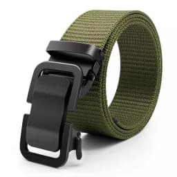 Automatic Buckle Canvas Belt - Durable Tactical Workwear for Men - Stylish Outdoor Pants Belt with Quick-Releas