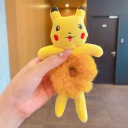 1pcs Hair Circle Girl Frog Plush Green Hair Circle Bun Cute Funny Hair Band Elastic Scrunchies For Women Ponytail Hairstyle