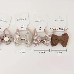 10Pcs Headbands with Colorful Flowers & Bows Soft Polyester Hairbands Perfect for Casual Wear Playful Design Hair Accessories