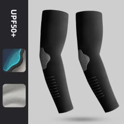 Ice Silk Sleeves Sun Protection Anti-UV Quick Dry Cycling Sleeves Breathable Cooling Sweat-absorb Elastic Hiking Sleeves