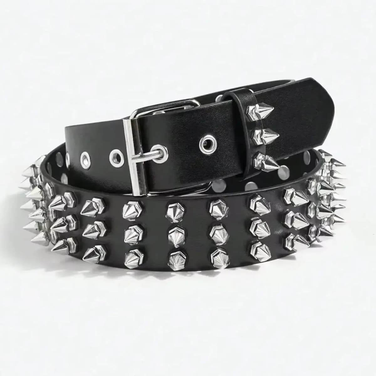 Men's Punk Style Rivet Decorated Heavy Metal Belt Women Casual Fashion Jeans Decorative Belt-Rock Gothic Y2k Belts For Men Women