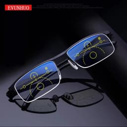 Intelligent Multifocal progressive reading glasses men women near and dual-use Anti-Blue Light automatic adjustment Eyewear
