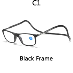 Portable Magnetic Reading Glasses for Men Reading Glasses with Magnet Hang on Neck Presbyopic Glasses Women