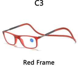 Portable Magnetic Reading Glasses for Men Reading Glasses with Magnet Hang on Neck Presbyopic Glasses Women