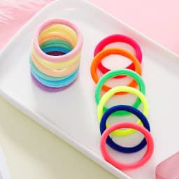 100PCS/Set Women Girls 4.0CM Colorful Nylon Elastic Hair Bands Ponytail Hold Hair Tie Rubber Bands Scrunchie Hair Accessories