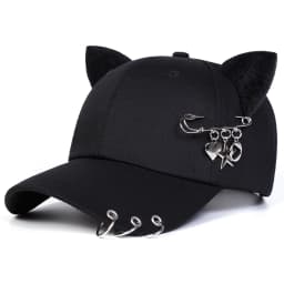 Unisex Cat Ear Pin Love Baseball Caps Spring Autumn Outdoor Adjustable Casual Hats Sunscreen Hat Sports Cap