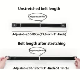 1pc No Buckle Elastic Waist Belt, Stretch Adjustable Belt for Jeans Dresses, Invisible Comfort Belt for Women Men, Belts