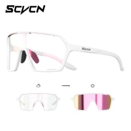 2026 SCVCN New Photochromic Sunglasses for Men Cycling Glasses UV400 Women Driving Glasses MTB Road Bike Sports Eyewear Running