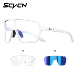 2026 SCVCN New Photochromic Sunglasses for Men Cycling Glasses UV400 Women Driving Glasses MTB Road Bike Sports Eyewear Running