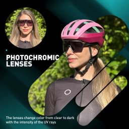 2026 SCVCN New Photochromic Sunglasses for Men Cycling Glasses UV400 Women Driving Glasses MTB Road Bike Sports Eyewear Running