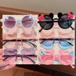 2/3Pcs Boy Girl Cute Bear Frame Bowknot Kids Children Fashion Glasses Eyewear