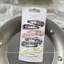 8pcs/set Leopard Print Hair Clips for Women Girls Vintage Geometric Star BB Clips Bangs Hairpins Barrettes Hair Accessories Set