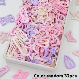 8/16/24/32 Pieces of Pink and Purple Lace-Trimmed Side Clips in Random Colors and Styles | Sweet Style – Valentine’s Day