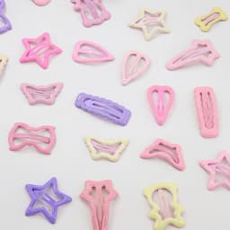 8/16/24/32 Pieces of Pink and Purple Lace-Trimmed Side Clips in Random Colors and Styles | Sweet Style – Valentine’s Day