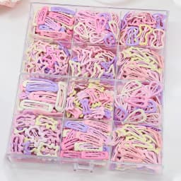 8/16/24/32 Pieces of Pink and Purple Lace-Trimmed Side Clips in Random Colors and Styles | Sweet Style – Valentine’s Day