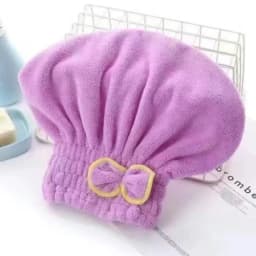 Women Bowtie Quick Drying Hair Cap Microfiber Superfiber Bathing Shower Cap For Spa Bathroom Hair Towel Accessories