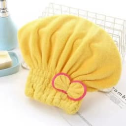 Women Bowtie Quick Drying Hair Cap Microfiber Superfiber Bathing Shower Cap For Spa Bathroom Hair Towel Accessories