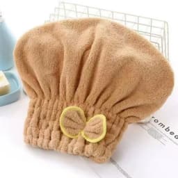 Women Bowtie Quick Drying Hair Cap Microfiber Superfiber Bathing Shower Cap For Spa Bathroom Hair Towel Accessories