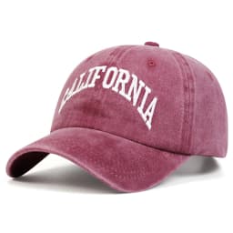 Unisex CALIFORNIA Letter Embroidery Wash Baseball Caps Spring and Autumn Outdoor Adjustable Casual Hats Sunscreen Hat