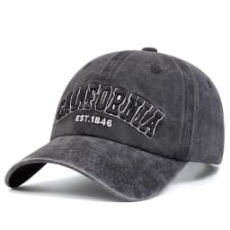 Unisex CALIFORNIA Letter Embroidery Wash Baseball Caps Spring and Autumn Outdoor Adjustable Casual Hats Sunscreen Hat