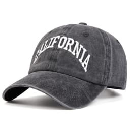 Unisex CALIFORNIA Letter Embroidery Wash Baseball Caps Spring and Autumn Outdoor Adjustable Casual Hats Sunscreen Hat