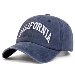 Unisex CALIFORNIA Letter Embroidery Wash Baseball Caps Spring and Autumn Outdoor Adjustable Casual Hats Sunscreen Hat