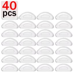 10/60pcs Glasses Nose Pads Adhesive Silicone Nose Pads Non-slip Transparent Nosepads for Glasses Eyeglasses Eyewear Accessories