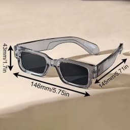 Unisex Retro Square Sunglasses Classic UV Protection Plastic Frame Shades Eyewear Outdoor Travel Driving Sun Glasses UV400