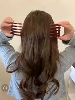 AWAYTR 11 Colors Double Sided Hair Clip Hair Comb For Women Frosted Toothed Non-slip Comb Black Ponytail Hairpin Hair Accessorie