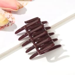 AWAYTR 11 Colors Double Sided Hair Clip Hair Comb For Women Frosted Toothed Non-slip Comb Black Ponytail Hairpin Hair Accessorie