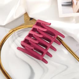 AWAYTR 11 Colors Double Sided Hair Clip Hair Comb For Women Frosted Toothed Non-slip Comb Black Ponytail Hairpin Hair Accessorie