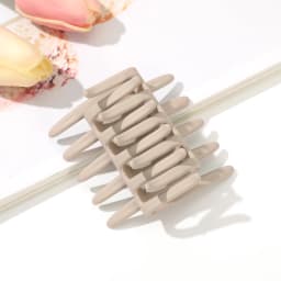 AWAYTR 11 Colors Double Sided Hair Clip Hair Comb For Women Frosted Toothed Non-slip Comb Black Ponytail Hairpin Hair Accessorie