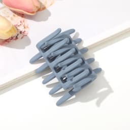 AWAYTR 11 Colors Double Sided Hair Clip Hair Comb For Women Frosted Toothed Non-slip Comb Black Ponytail Hairpin Hair Accessorie