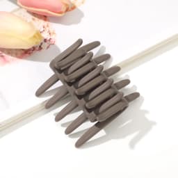 AWAYTR 11 Colors Double Sided Hair Clip Hair Comb For Women Frosted Toothed Non-slip Comb Black Ponytail Hairpin Hair Accessorie
