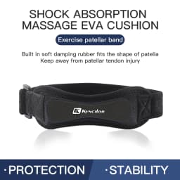2Pcs Kyncilor Adjustable Patella Knee Bands, Breathable Soft Fabric Leg Straps for Cycling, Jogging, Fitness Training Outdoor Sp