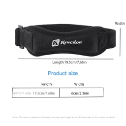2Pcs Kyncilor Adjustable Patella Knee Bands, Breathable Soft Fabric Leg Straps for Cycling, Jogging, Fitness Training Outdoor Sp