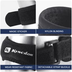 2Pcs Kyncilor Adjustable Patella Knee Bands, Breathable Soft Fabric Leg Straps for Cycling, Jogging, Fitness Training Outdoor Sp