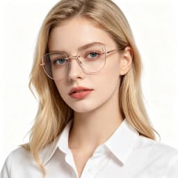 Ultralight Women's Frameless Glasses Frame Color Change Myopia Glasses Fashion Cat Glasses Frame Glasses 9923