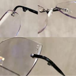 Ultralight Women's Frameless Glasses Frame Color Change Myopia Glasses Fashion Cat Glasses Frame Glasses 9923